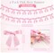2-Pack Pink Bow Garland Banner – Baby Shower & Birthday Party Decor